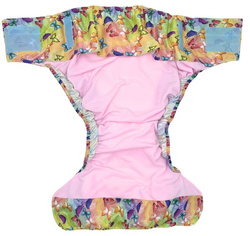 Reusable diaper for adults with insert - BUTTERFLIES