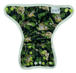 Diaper Cover with elastic piping - WILD CATS  newborn 3-8kg