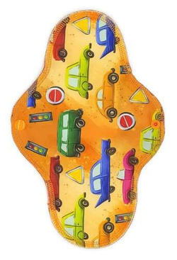 LARGE L Cloth Menstrual Pad - Cars