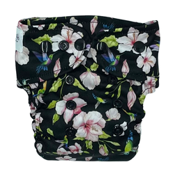 Pocket diaper, one-row snaps, MINI OS 4-11kg HUMMINGBIRDS