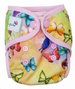 Diaper Cover with elastic piping BUTTERFLIES