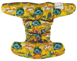 Diaper cover, one-row snaps Mini OS 4-11kg DRAGONS