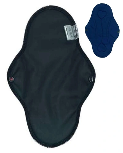 DUŻA L Podpaska wielorazowa bambus-coolmax - CZARNA