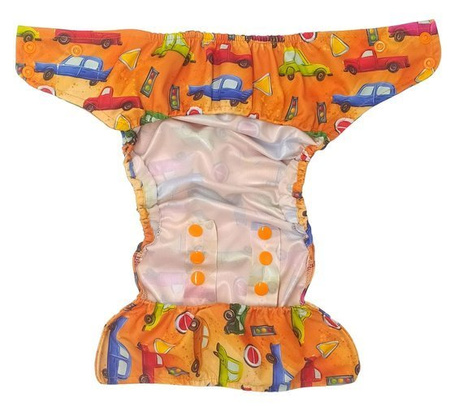Pocket diaper, double-row snaps, OS, CARS
