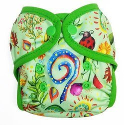 Diaper Cover with elastic piping - FLOWERS newborn 3-8kg