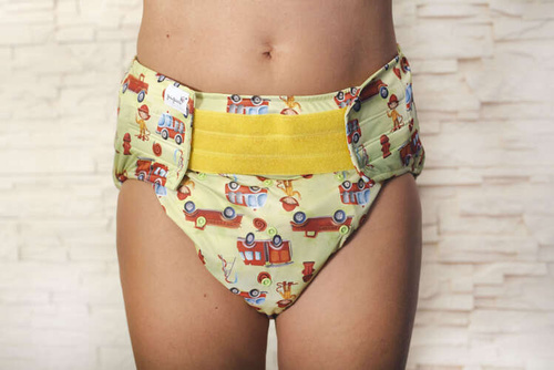 Wiederverwendbare Stoffwindel für Erwachsene mit Saugeinlage – FEUERWEHR