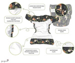 Pocket diaper, double-row snaps, OS In the grass