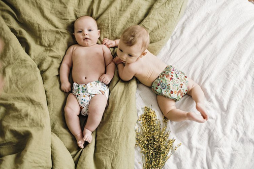 Newborn Pocket Diaper 3-7kg - Flowers