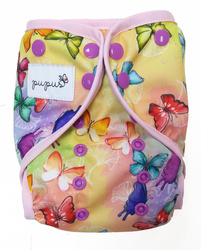 Diaper Cover with elastic piping - Butterflies OS 7-16kg