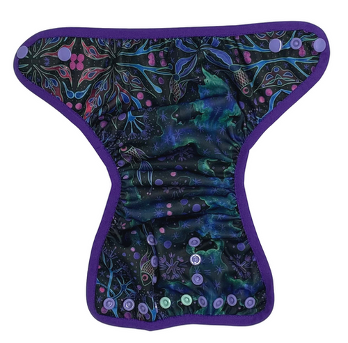 Capac de scutec cu bordură elastică NEON SPLASH