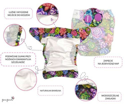 Newborn Pocket Diaper 3-7kg - DAY IN THE FOREST