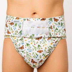 Pielucha wielorazowa dla dorosłych z wkładem - W TRAWIE