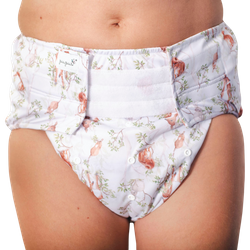 Reusable diaper for adults with insert - DAY IN THE FOREST