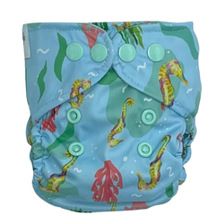 Newborn Pocket Diaper 3-7kg - Seahorse