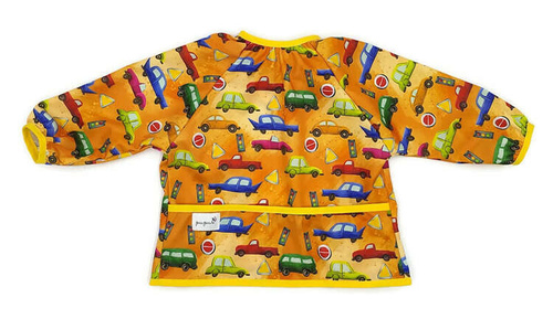 Ärmel-Lätzchen, wasserdicht, mit integrierter Auffangtasche mit Cars-Motiv