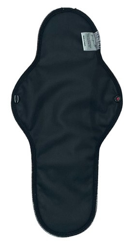 Absorbant menstrual de noapte din material textil pentru femei - NEGRU