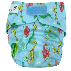 Pocket diaper SEAHORSE 5-15kg - velcro