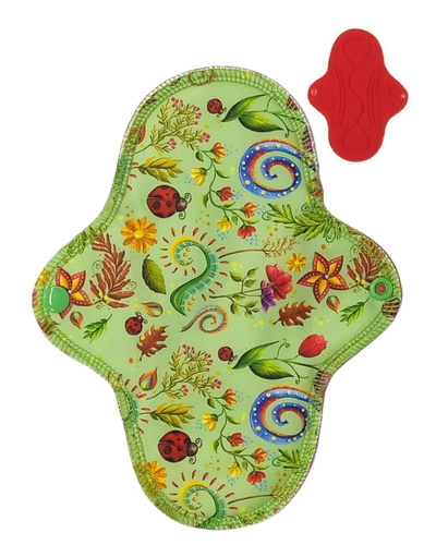 Absorbant menstrual din material textil M MEDIU - FLORI