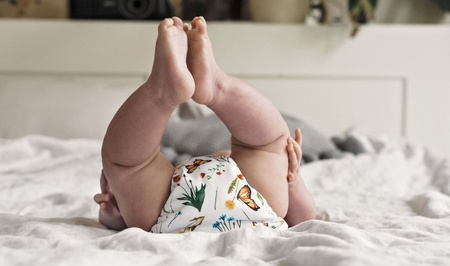 Pocket diaper IN THE GRASS 5-15kg - velcro