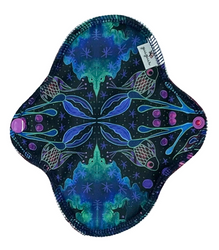 SMALL S Cloth Menstrual Pad - NEON SPLASH