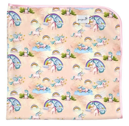 Changing mat UNICORNS 72x72cm