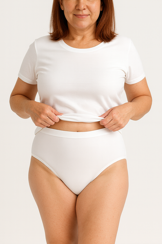 Women's absorbent underwear WHITE