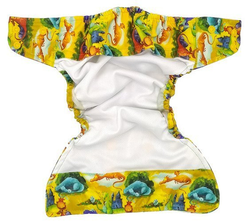 Taschenwindeln, Doppelreihe Druckknöpfe, One Size, DRACHEN