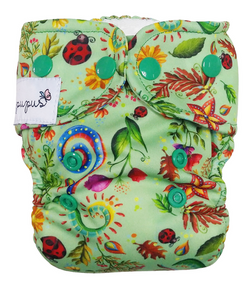 AIO (all in one) Diaper - Flowers