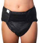 Reusable diaper for adults with insert - BLACK