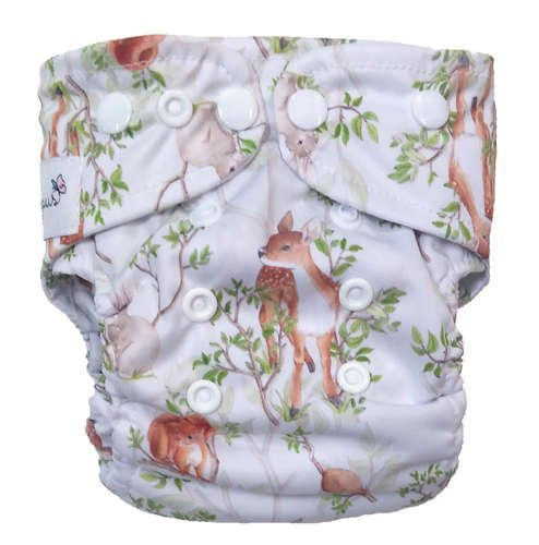 Scutece de buzunar, un rând de fermoare, MINI OS 4-11kg ZIUA ÎN Pădure