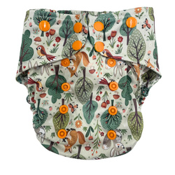Pocket diaper, double-row snaps, OS coolmax, FOREST GLADE