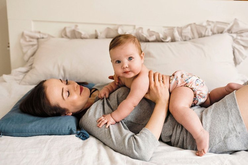 Pocket diaper, double-row snaps, OS, Unicorns