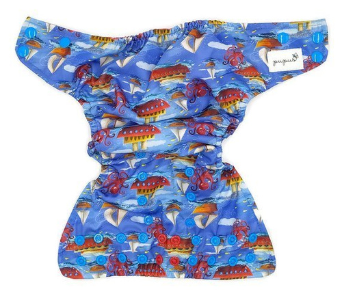 Taschenwindeln, doppelreihige Druckknöpfe, One Size, BOOTE