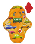 MEDIUM M Cloth Menstrual Pad - Cars