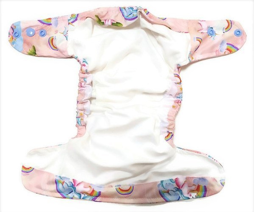 Taschenwindeln, einreihige Druckknöpfe, MINI OS 4-11kg EINHÖRNER