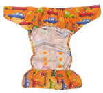 Pocket diaper, double-row snaps, OS, CARS