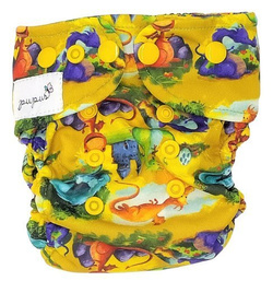 Pocket diaper, one-row snaps, MINI OS 4-11kg DRAGONS