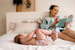 Pocket diaper, one-row snaps, OS UNICORNS