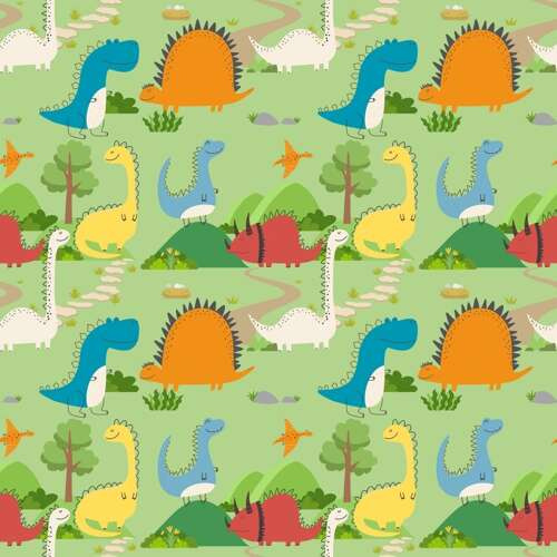 Absorbant menstrual din material textil, mărimea M - DINOZAURI