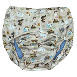 Reusable diaper for adults with insert -PUPPIES