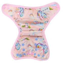 Diaper Cover with elastic piping - Unicorns newborn 3-8kg