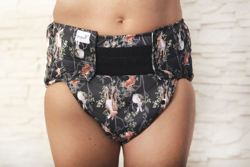 Scutec reutilizabil pentru adulți cu insert - NOAPTE ÎN PĂDURE