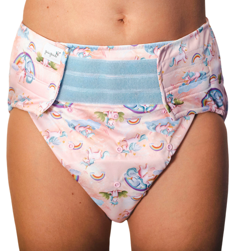 Reusable diaper for adults with insert - UNICORN