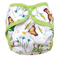 Diaper Cover with elastic piping - In the grass newborn 3-8kg