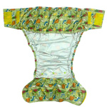 Wiederverwendbare Stoffwindel für Erwachsene mit Saugeinlage - Dinosaurs