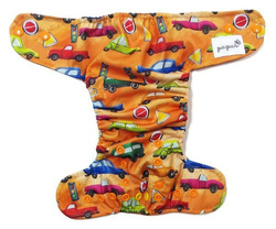 Diaper cover, one-row snaps Mini OS 4-11kg CARS